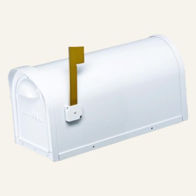 Cast Aluminum Mailbox | White
