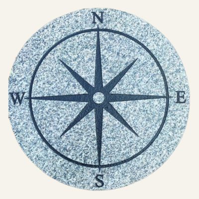 24" Granite Compass Rose