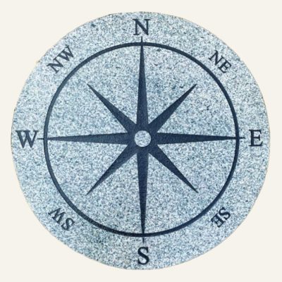 30" Granite Compass Rose